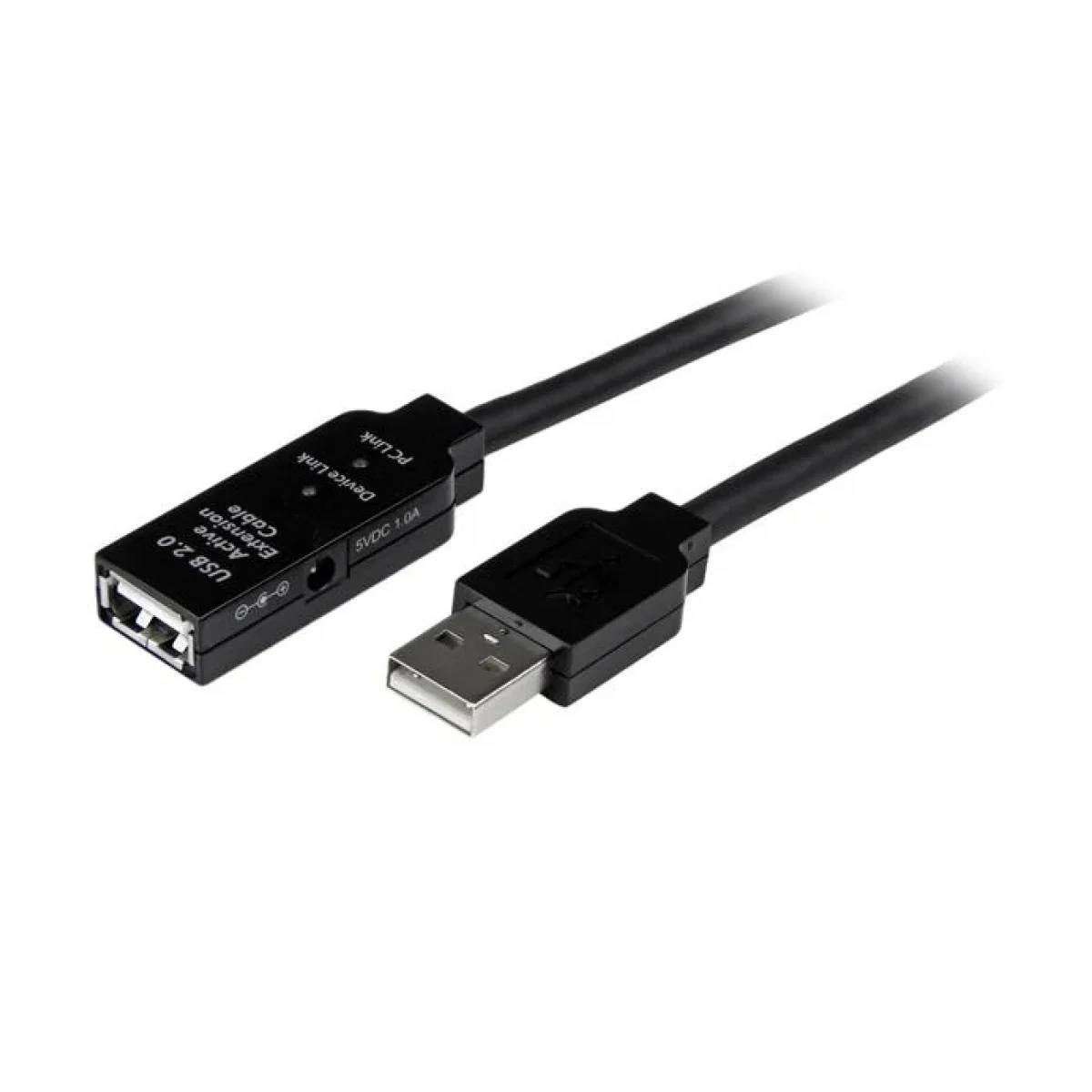 Cable StarTechcom 15m Extension Alargador USB 20 Activo Amplificado Macho a Hembra USB A Negro USB2AAEXT15M