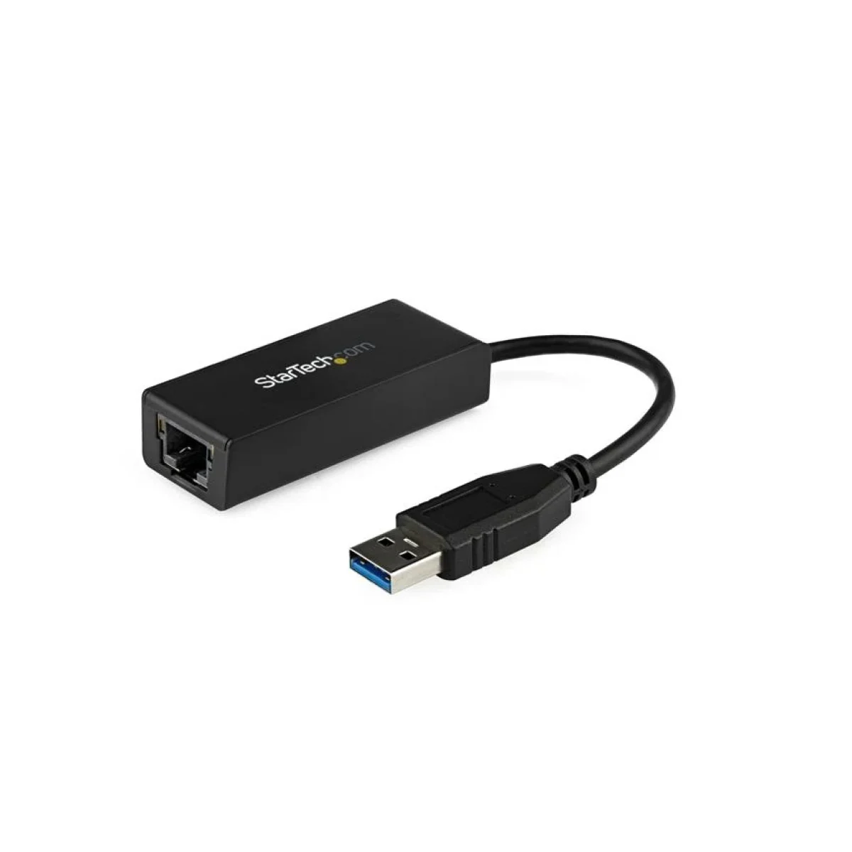 Adaptador Tarjeta StarTechcom USB 30 de Red Externa NIC a 1 Puerto Gigabit Ethernet 1Gbps RJ45 USB A Negro USB31000S