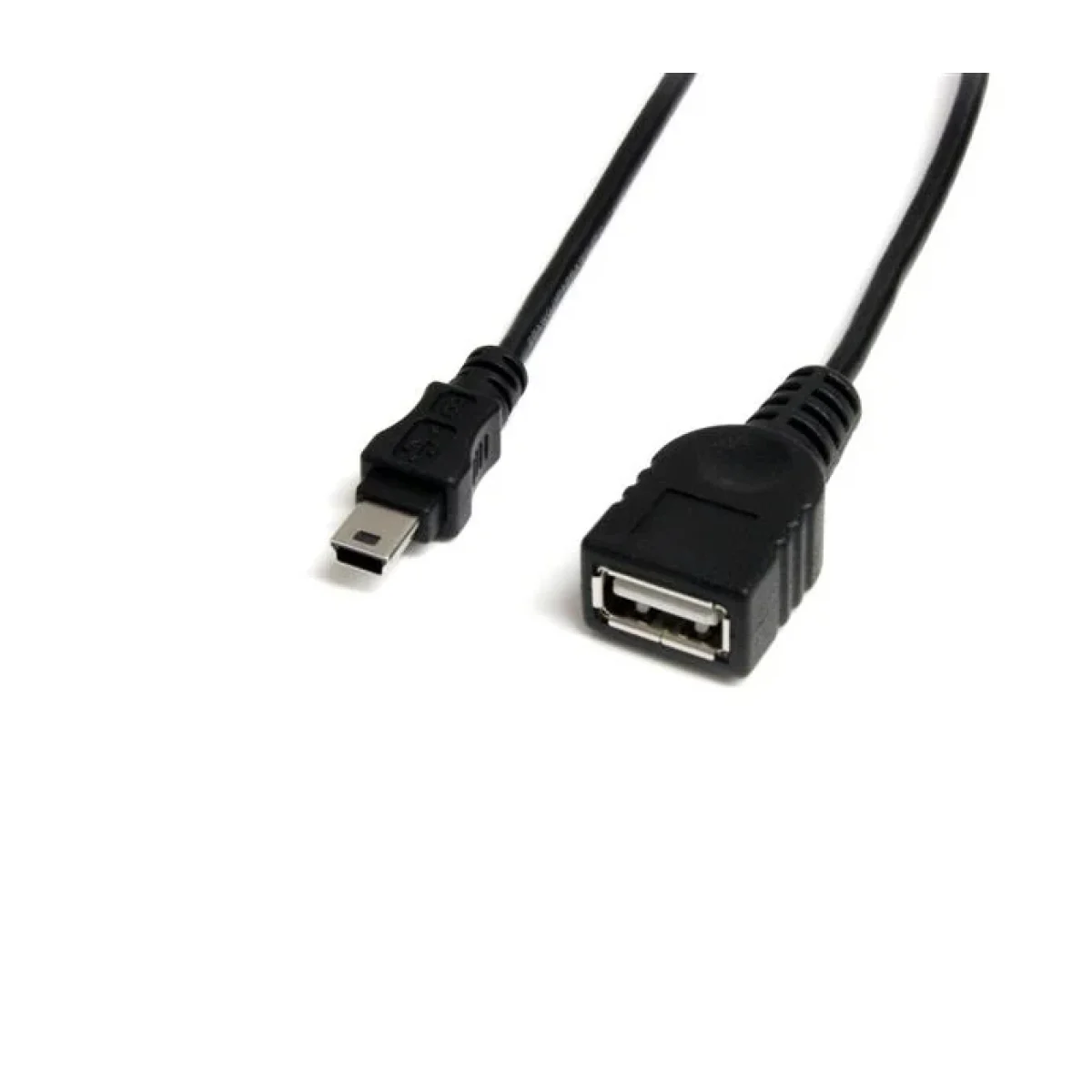 Cable USB StarTechcom 30cm Mini USB 20 a USB Macho Hembra Negro USBMUSBFM1