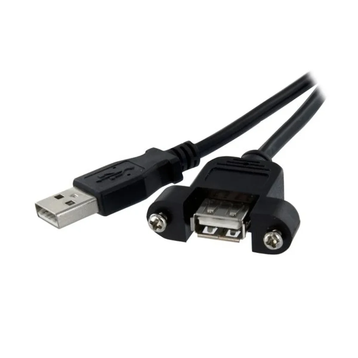 Cable StarTechcom USB 20 para Montaje en Panel Macho a Hembra USB A 30cm USBPNLAFAM1