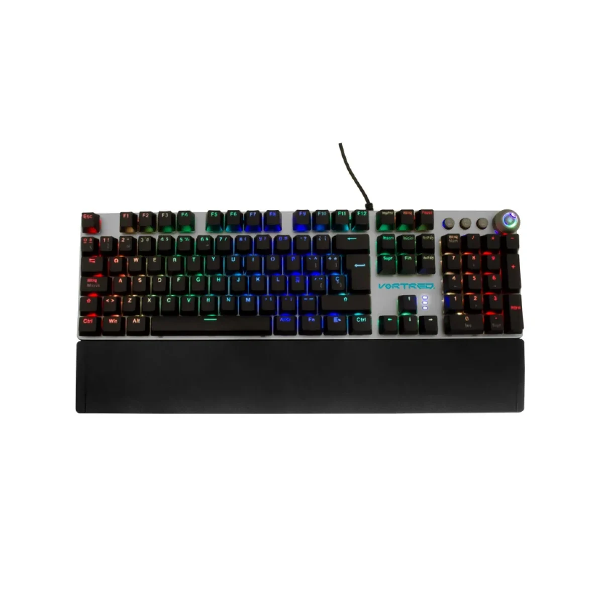 teclado gamer vortred v 930600 alambrico espanol m v 930600