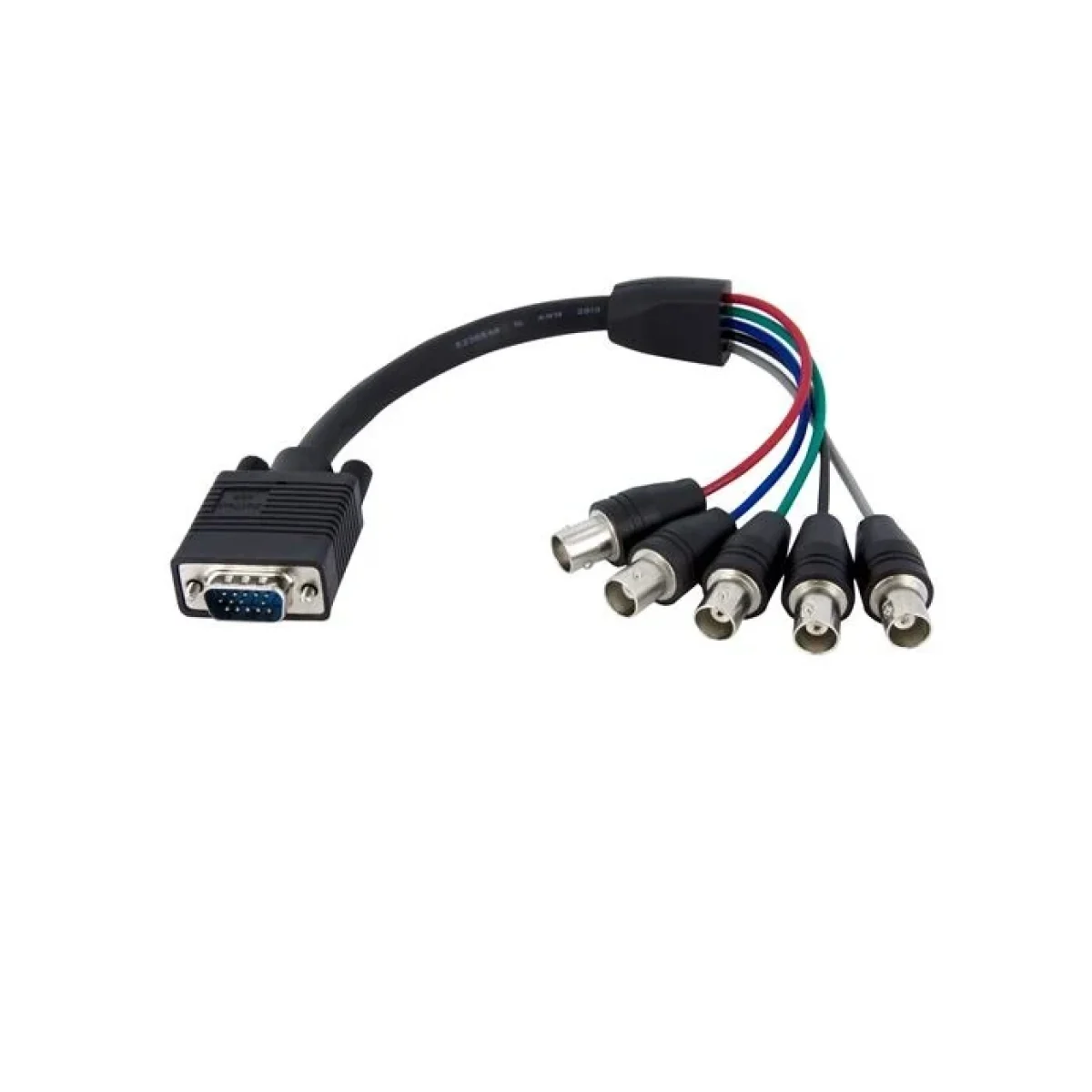 Cable StarTechcom 30cm Coaxial VGA a 5 Bnc Rgbhv Para Monitor VGABNCMF1