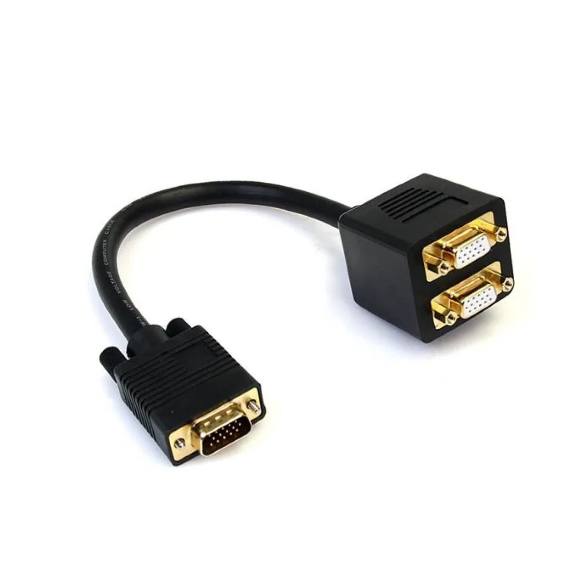 Cable Divisor StarTechcom VGA 2 puertos Salidas HD15 30cm 2 puertos VGASPL1VV