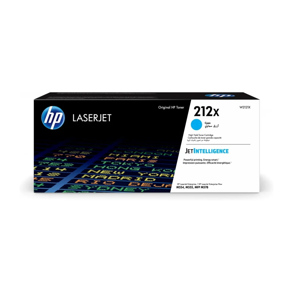 Cartucho de Toner HP 212X Cian LaserJet Original W2121X W2121X