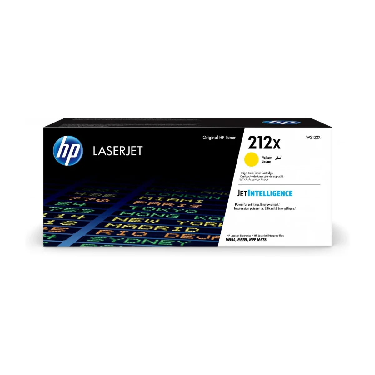 Cartucho de Toner HP 212X Amarillo LaserJet Original W2122X W2122X
