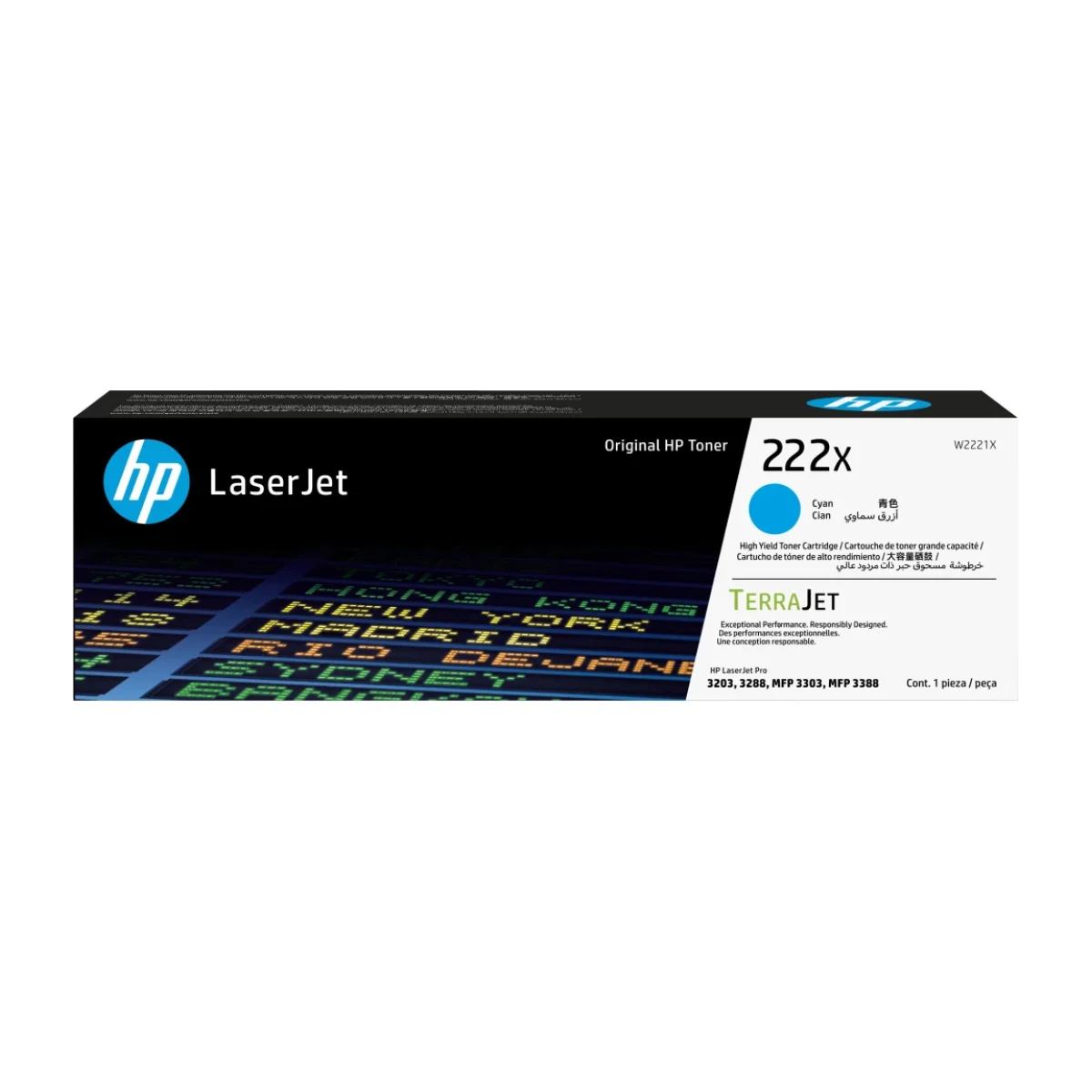 hp cartucho de toner w2221x