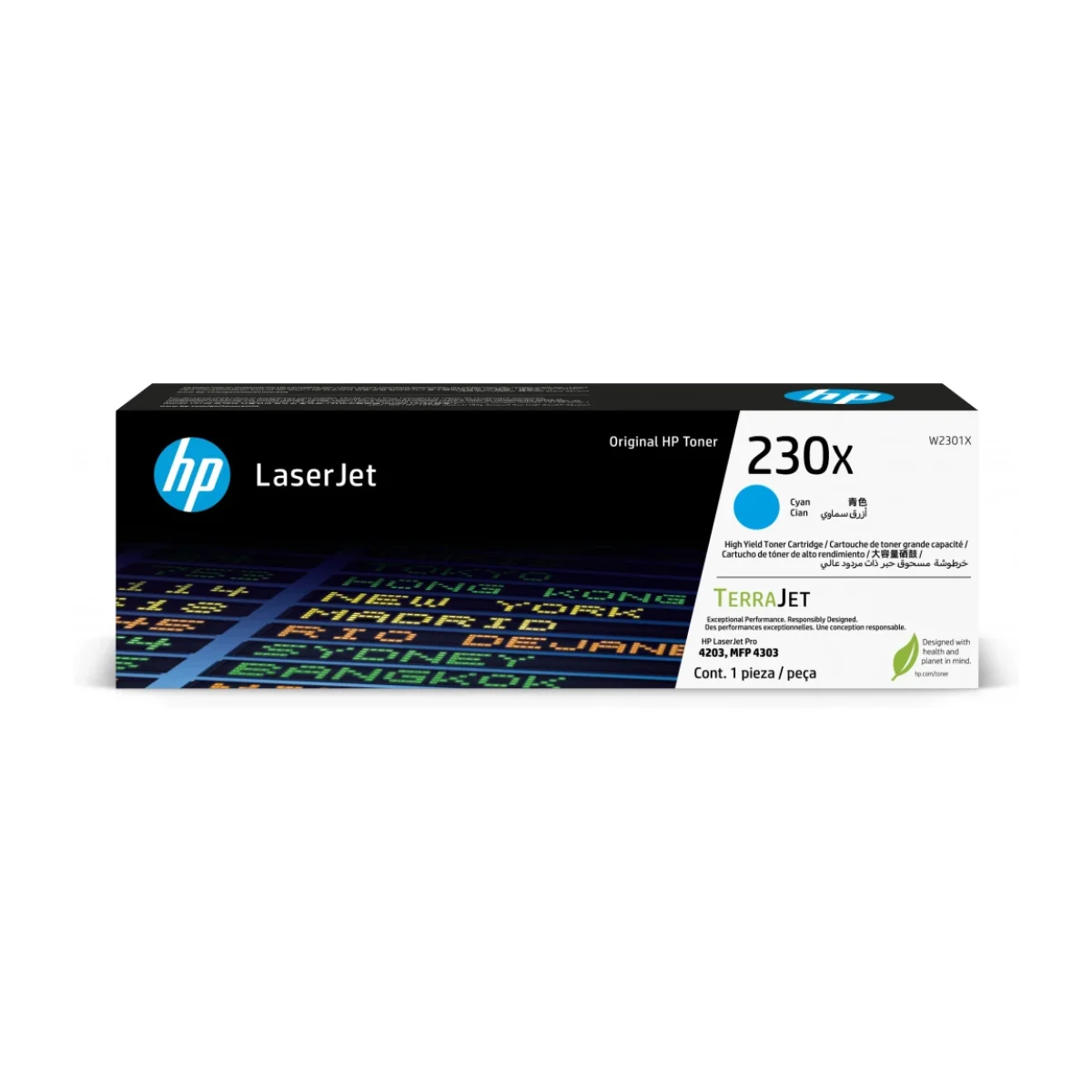 Toner HP 230X Cian LaserJet Original W2301X W2301X