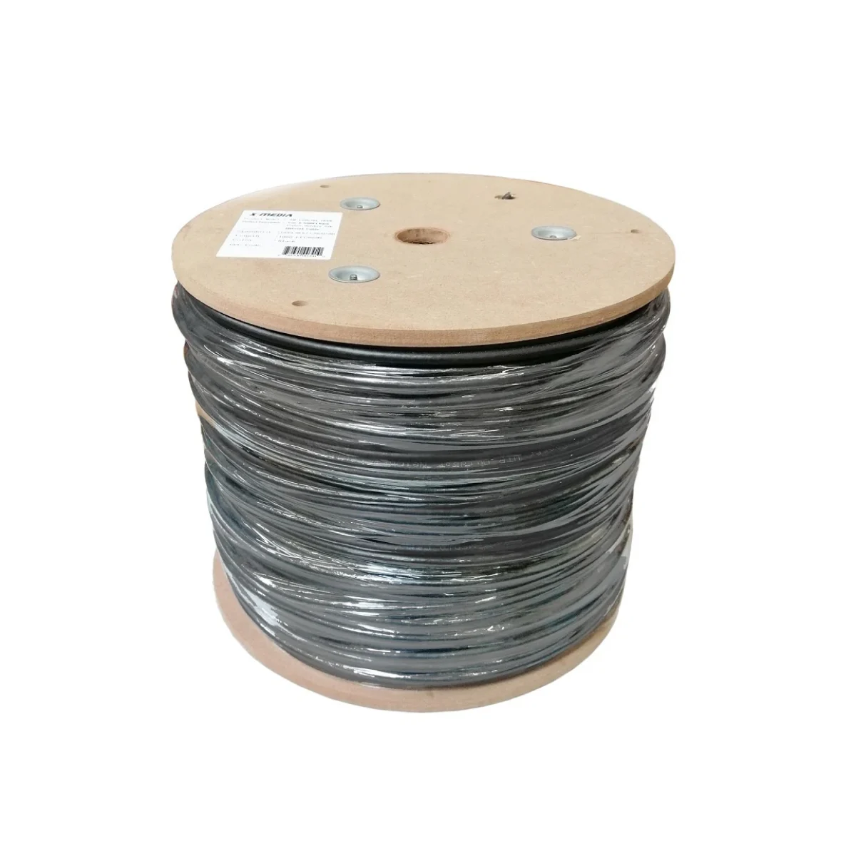 Bobina X Media XM C6BCOD 1KBK Cat6 305M 24 AWG Negro XM C6BCOD 1KBK