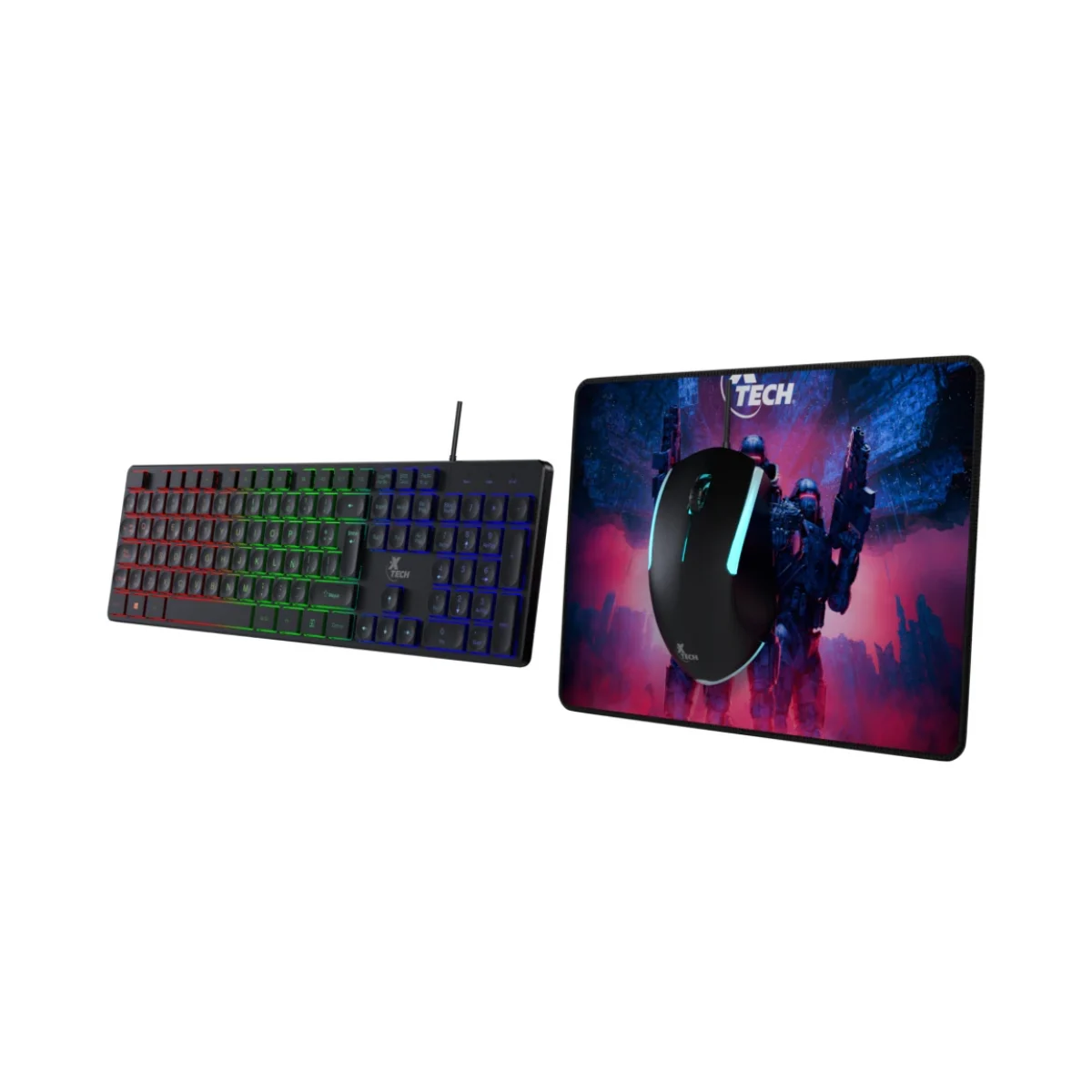 Kit Gamer XTech XTK 535S Teclado Mouse MousePad Al XTK 535S