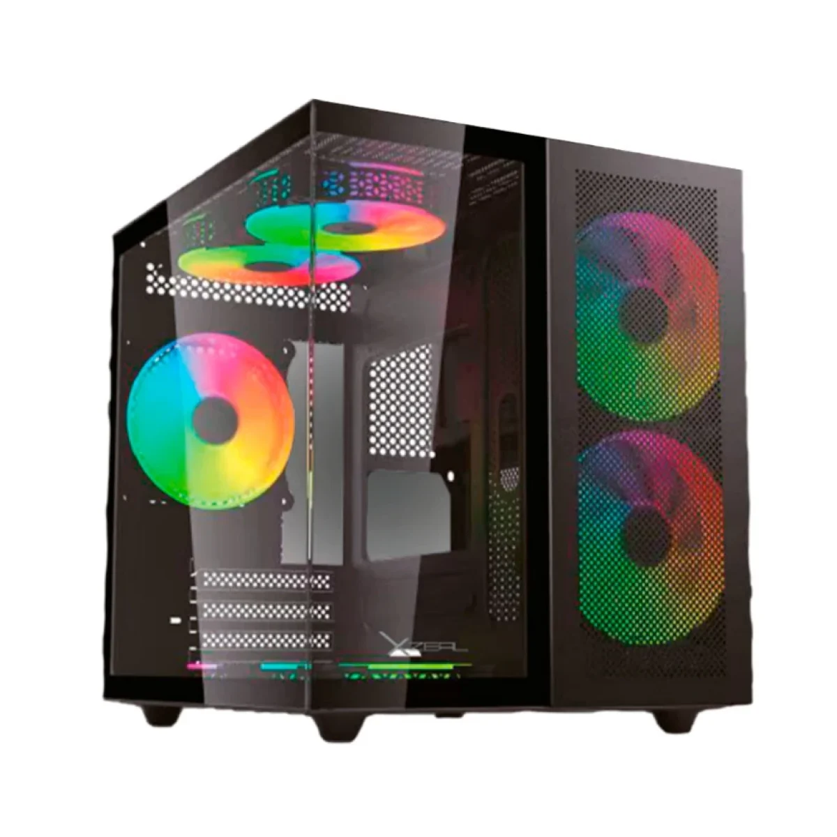 Gabinete Gamer XZeal CXi1 Mini Torre Micro ATX Mini ITX Panel Lateral XZGAMC1B