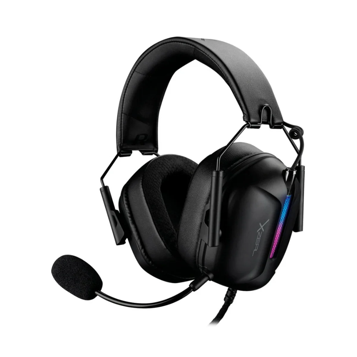 Diadema Gamer XZeal XZ 7010 Alambrico Microfono Ne XZHSALRGB1B
