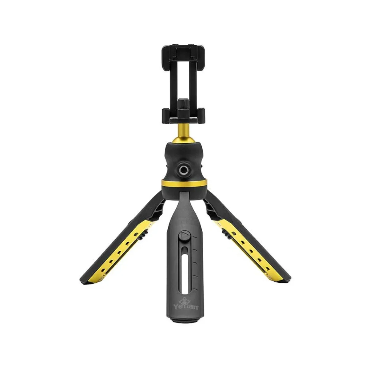 Tripode YeYian Glitnir Master Capacidad 500 g Tornillo universal para montaje 1 4 Negro con Amarillo YSS SWFL 01 BL