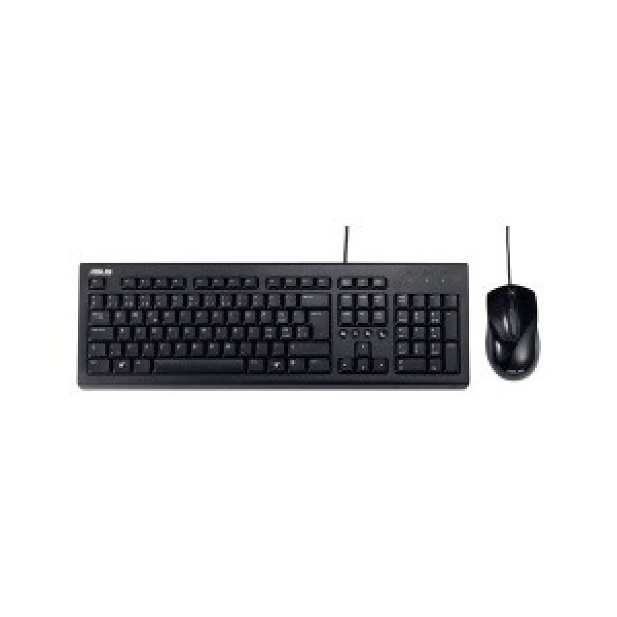 teclado mouse asus u2000 alambrico usb negro
